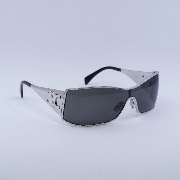 ?️ New Celine CL40283U 16A Sunglasses - Silver Frame, Grey Lenses main image 8